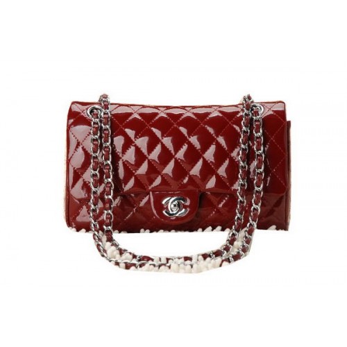 Chanel Classic Flap Bag 2.55 Series Patent Leather CHA1112 Burgundy