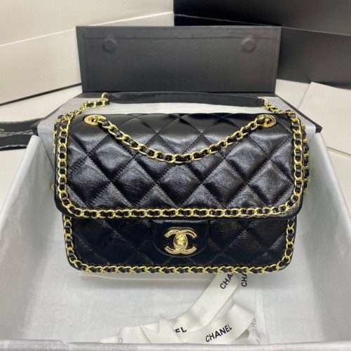Chanel Classic Flap Bag Original Sheepskin Leather 3366 black&Gold-Tone Metal