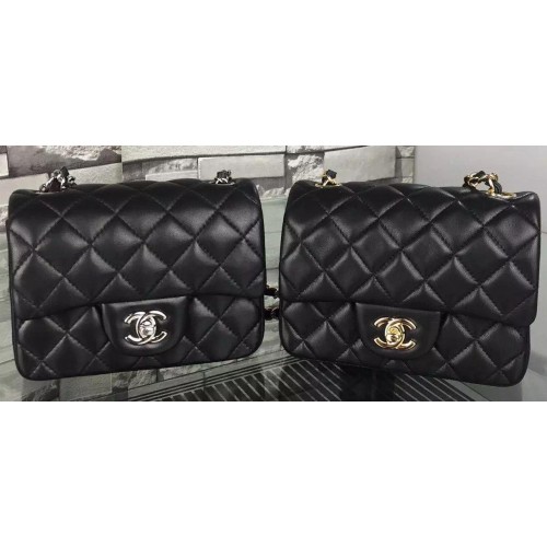 Chanel Classic Flap Bag Original Sheepskin Leather A5171 Black