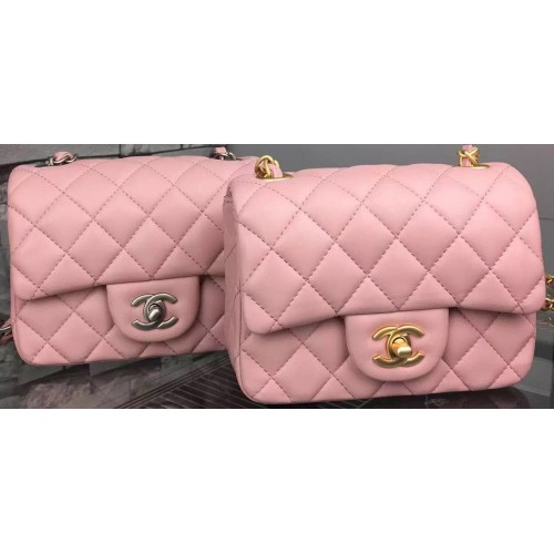 Chanel Classic Flap Bag Original Sheepskin Leather A5171 Pink