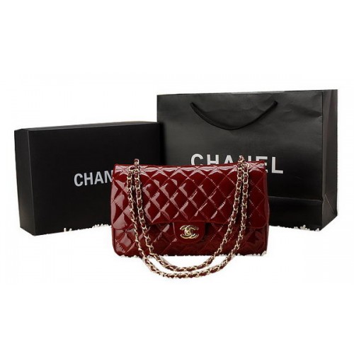 Chanel Classic Flap Bag Patent Leather CHA1113 Burgundy