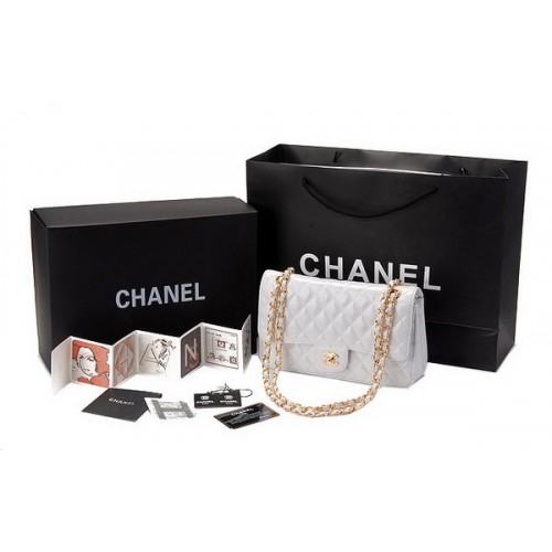 Chanel Classic Flap Bag Patent Leather CHA1113 White