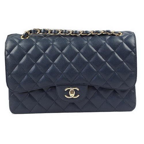 Chanel Classic Flap Bag Royal Cannage Pattern CF1113 Gold