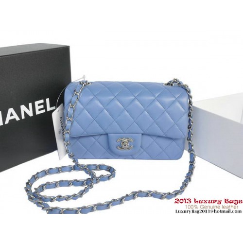 Chanel Classic Flap Bags Lavender Original Sheepskin Leather A1116 Silver