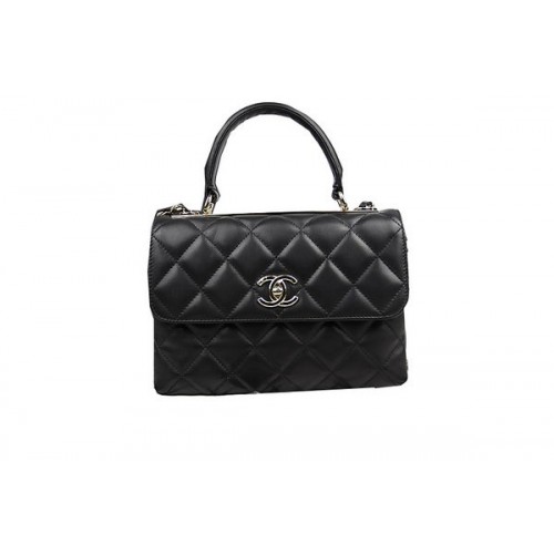 Chanel Classic Top Flap Bag Original Sheepskin Leather CHA92236 Black