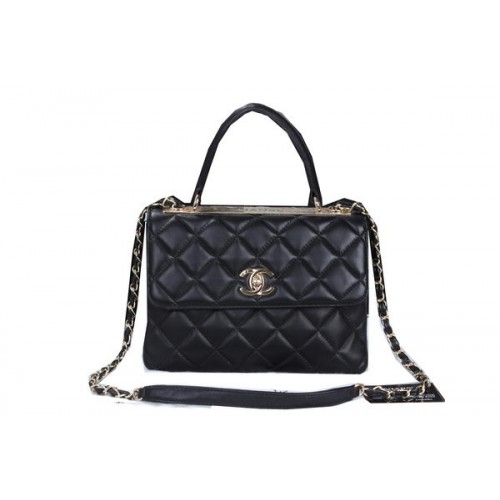 Chanel Classic Top Flap Bag Sheep Leather CHA6023 Black