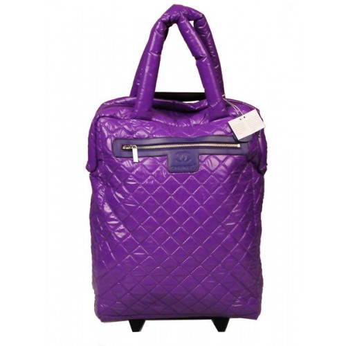 Chanel CoCo Cocoon Quilted Nylon Trolley A47204 Hyacinthine