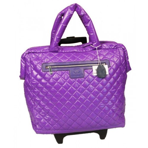 Chanel CoCo Cocoon Quilted Nylon Trolley A47205 Hyacinthine