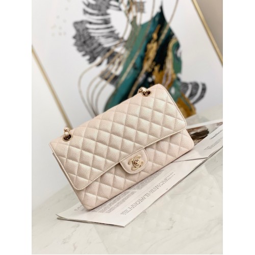 Chanel Flap Grained Calfskin Shoulder Bag AS1112 cream
