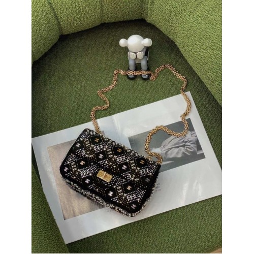 Chanel Flap Lambskin Shoulder Bag AS2755 black