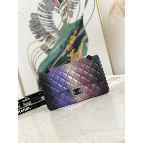 Chanel Flap Mirage Lambskin Shoulder Bag AS1112 black