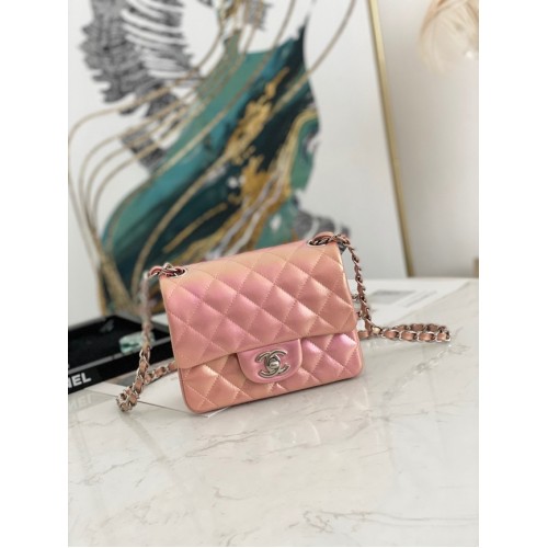 Chanel Flap Mirage Lambskin Shoulder Bag AS1115 pink
