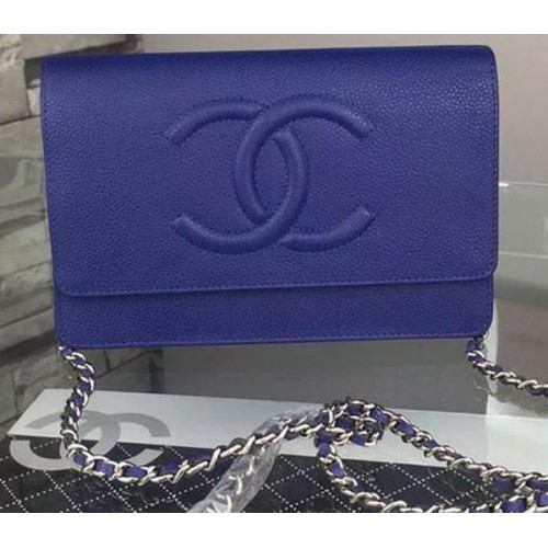 Chanel Flap Shoulder Bag Cannage Pattern A5373 Blue