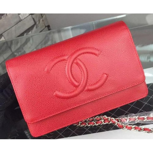 Chanel Flap Shoulder Bag Cannage Pattern A5373 Red
