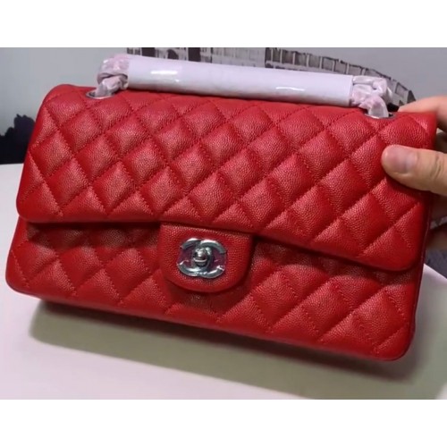 Chanel Flap Shoulder Bag Original Caviar leather A1112 Red