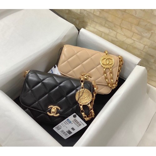 Chanel Flap Shoulder Bag Original Sheepskin leather AS2488
