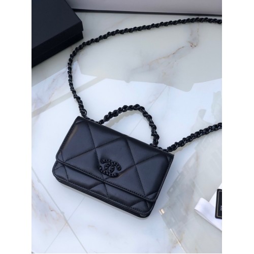 Chanel Flap Shoulder Bag mini Original leather AS0957 black