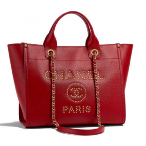 Chanel Grained Calfskin Gold-Tone Metal A57069 Burgundy