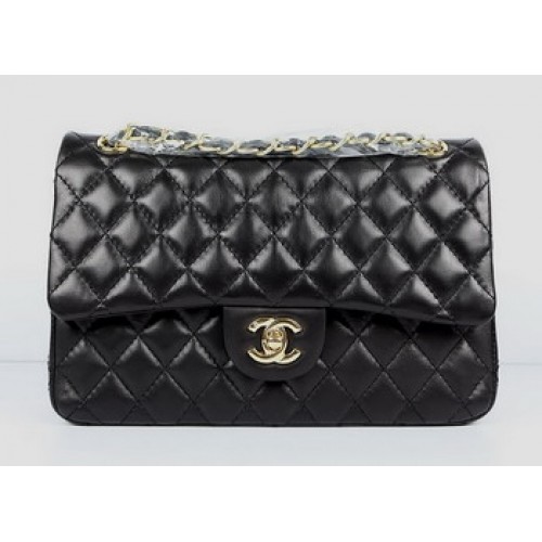 Chanel 2.55 Quilted Flap Handbag A1112 Black with Gold Hardware
