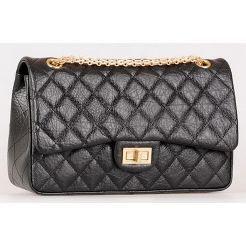 Chanel Jumbo Classic Flap Bag Black Calfskin Leather A28668 Gold