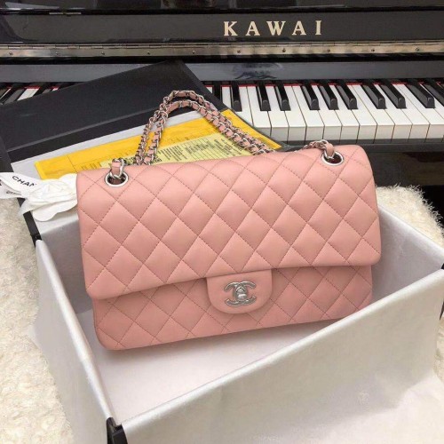 Chanel Jumbo Double Flaps Bags  Original Sheepskin Leather Pink A36097 Gold