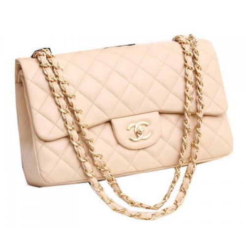 Chanel Jumbo Double Flaps Bags Original Lambskin Leather A36097 Apricot
