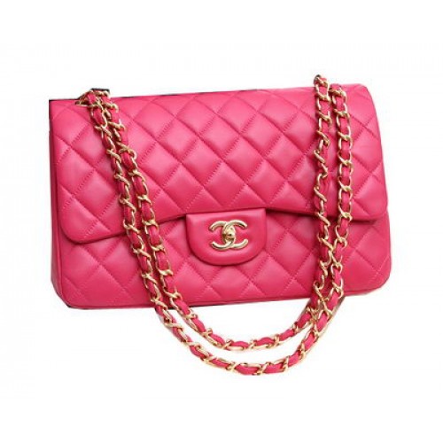 Chanel Jumbo Double Flaps Bags Original Lambskin Leather A36097 Rose