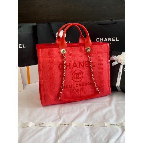 Chanel LARGE SHOPPING BAG A66941 red