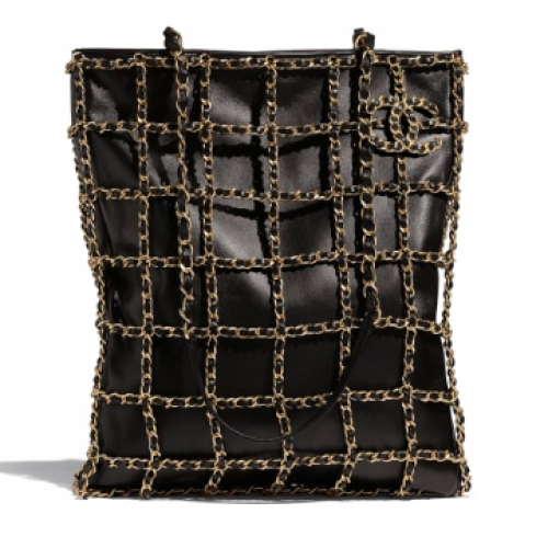 Chanel Lambskin Shopping bag AS1383 black