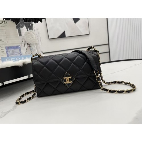 Chanel Flap Lambskin Shoulder Bag AS2557 black