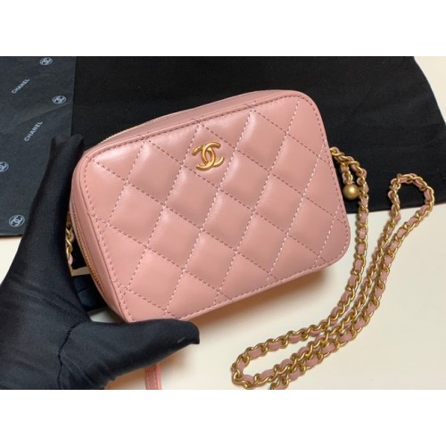 Chanel Lambskin camera bag AS2463 pink