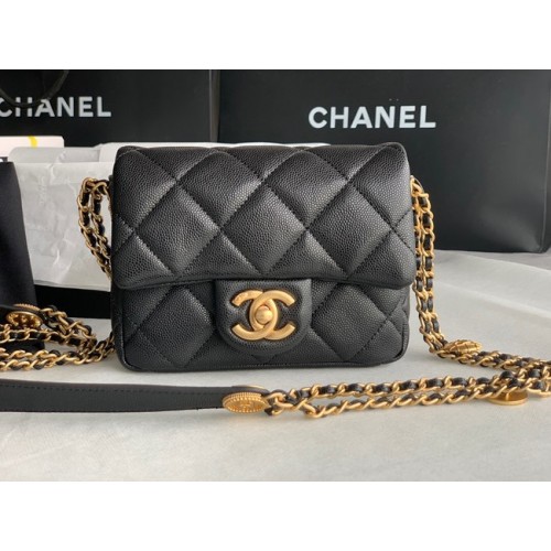 Chanel MINI FLAP BAG AS3368 black