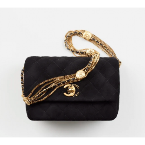 Chanel MINI FLAP BAG AS3378 black
