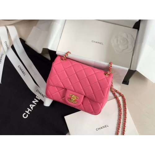 Chanel MINI Flap Bag Original Sheepskin Leather AS1786 rose