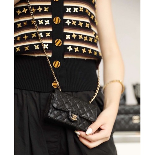 Chanel Mini Original Leather Bag 1116 Black