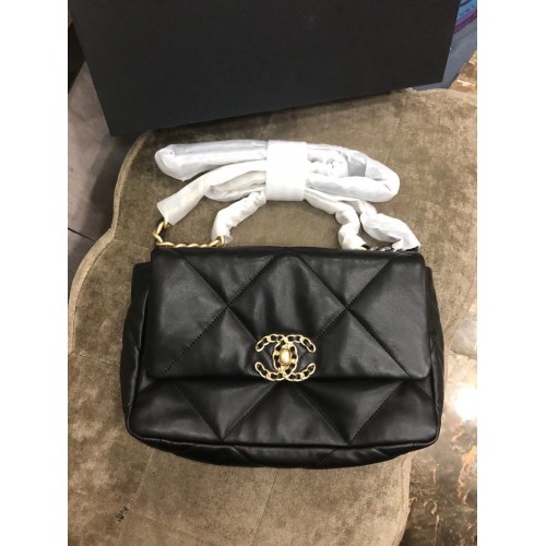 Chanel Origianl Leather 19 Flap Bag AS1160 Black