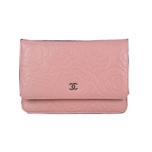 Chanel Original Camellia Leather mini Flap Bag CHA33814 Pink