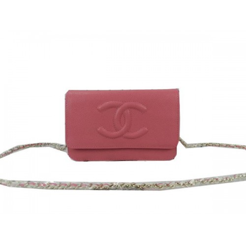 Chanel Original Cannage Patterns Leather mini Flap Bag CHA48654 Pink