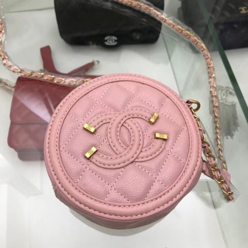 Chanel Original Clutch with Chain A81599 pink