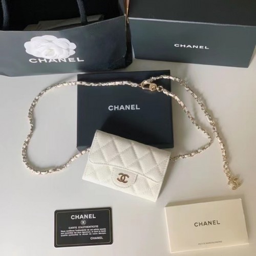 Chanel  Original Grained Calfskin Pocket  81081 white