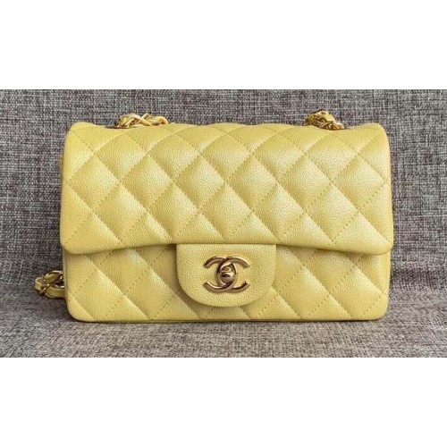 Chanel Original Lather Flap Bag AS1792 Lemon