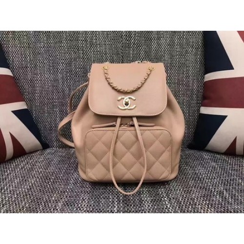 Chanel Original Leather Backpack CHA2590 Apricot