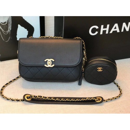 Chanel Original Leather Bag C5787 Black
