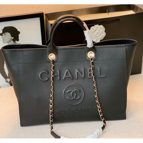Chanel Original Leather Shopping Bag A66945 Black
