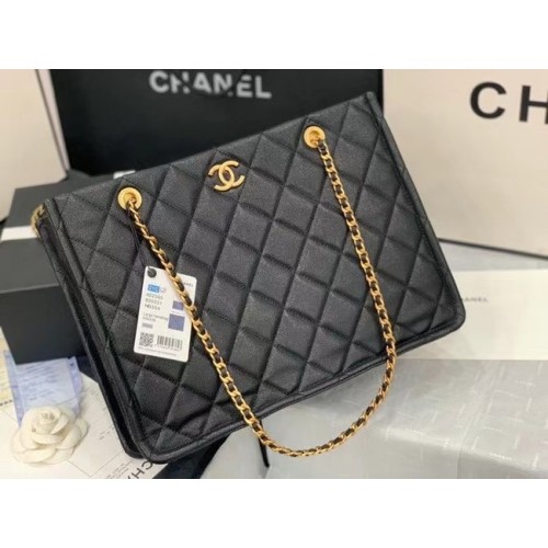 Chanel Original Leather Shopping Bag AS2360 black