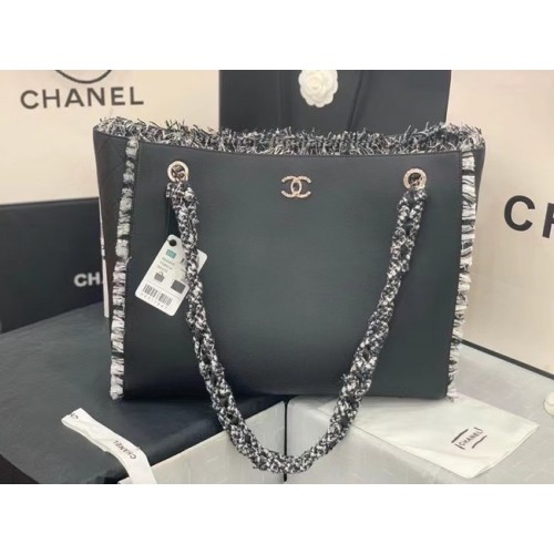 Chanel Original Leather Shopping Bag AS8485 black