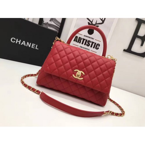 Chanel Original Leather Tote Bag 95478 Red