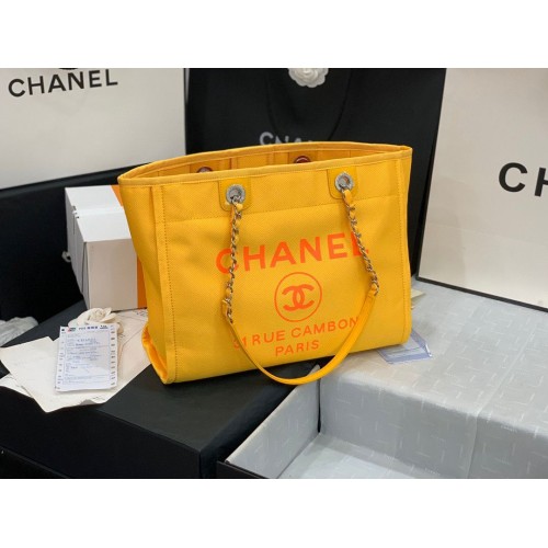 Chanel Original Medium Shopping Bag 67001 Yellow