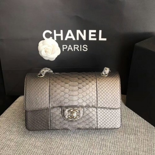 Chanel Original Python Leather Shoulder Bag CF1112I