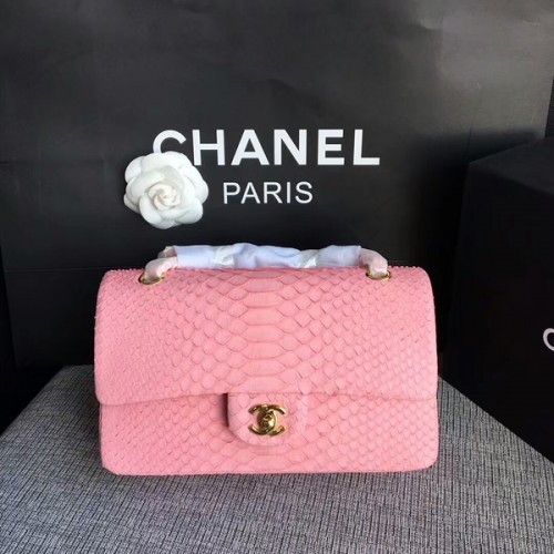 Chanel Original Python Leather Shoulder Bag CF1112V